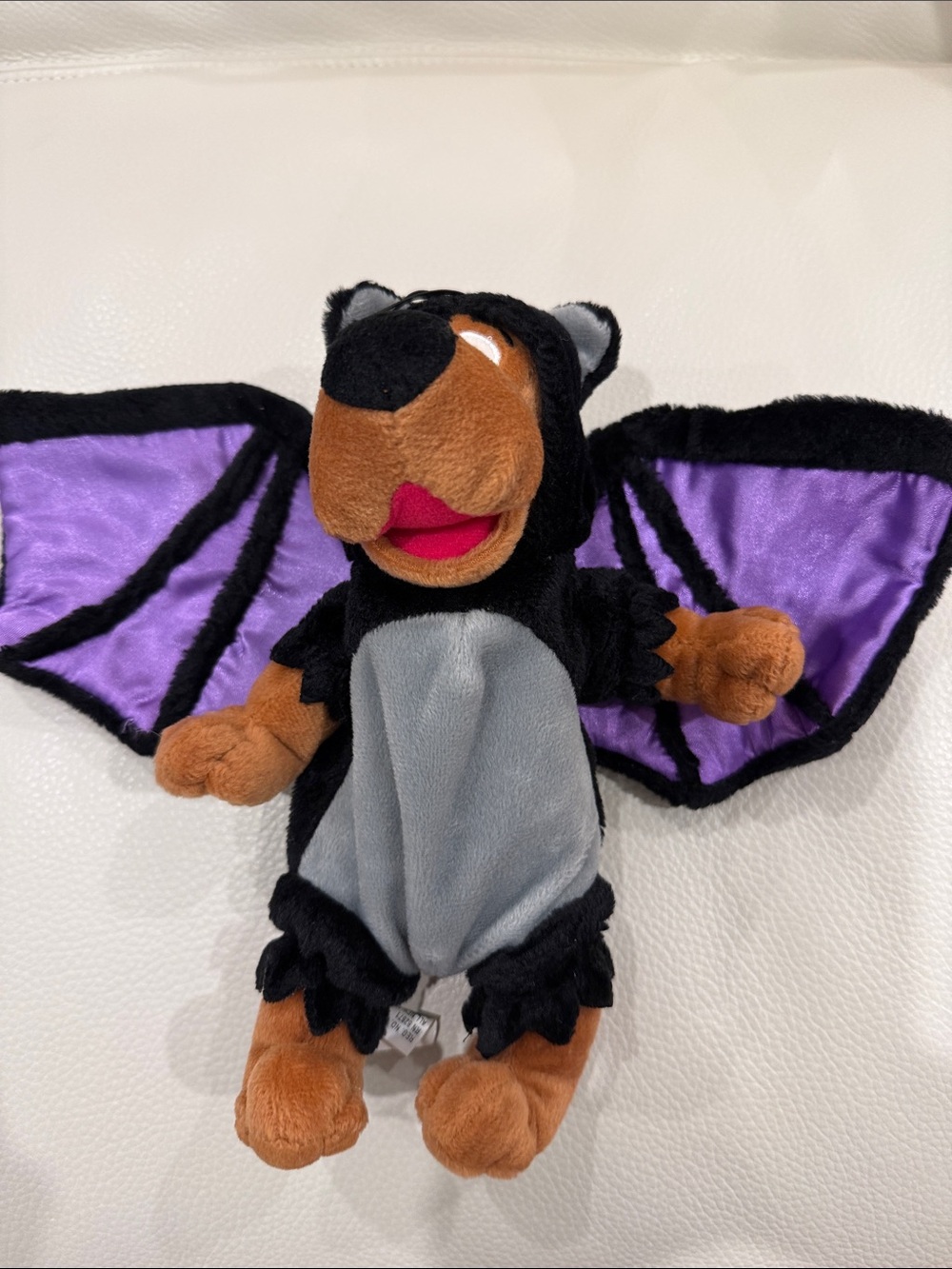 Plush Bat stuffed Scooby Doo Halloween creature - Black, Brown & Purple